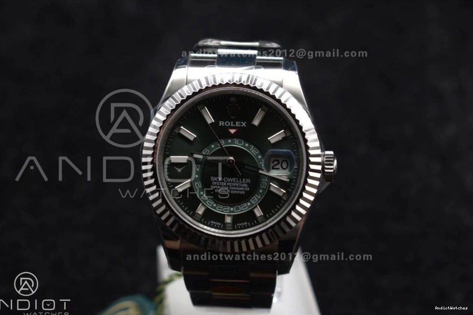 1:1 326934 Best Bracelet A SS 904L Green Upgraded Edition Dial 1090 SS on Sky-Dweller ZF 1230